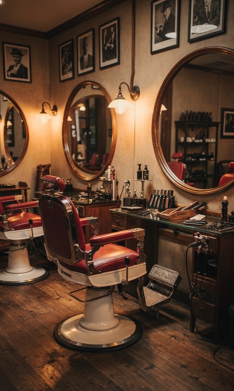 Stewart Barber Shop interior