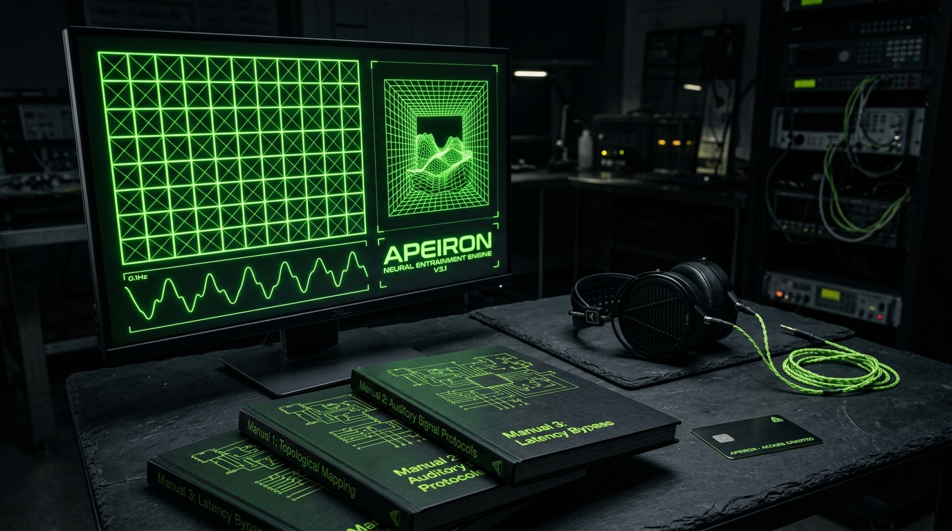 The APEIRON Neural Entrainment Engine Workstation with CRT Scanline Grid