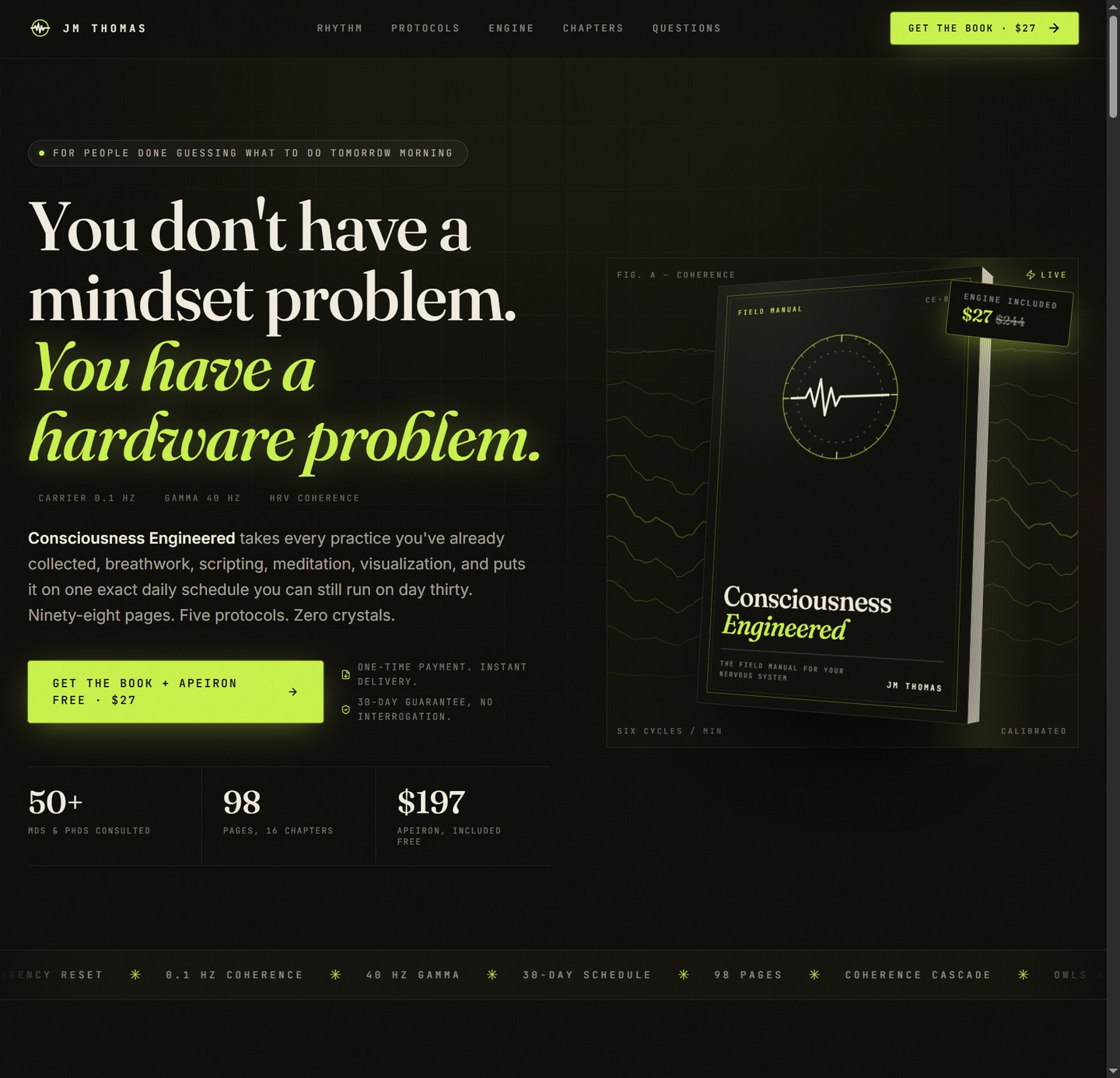 LIVE OPERATOR CONSOLE // CONSCIOUSNESS ENGINEERED DIGITAL PORTAL & DASHBOARD
