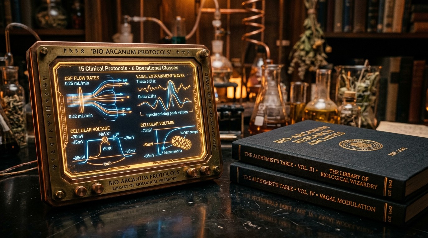 CLINICAL RESEARCH ARCHIVES // THE ALCHEMIST'S TABLE CONSOLE & PROTOCOL FOLIOS
