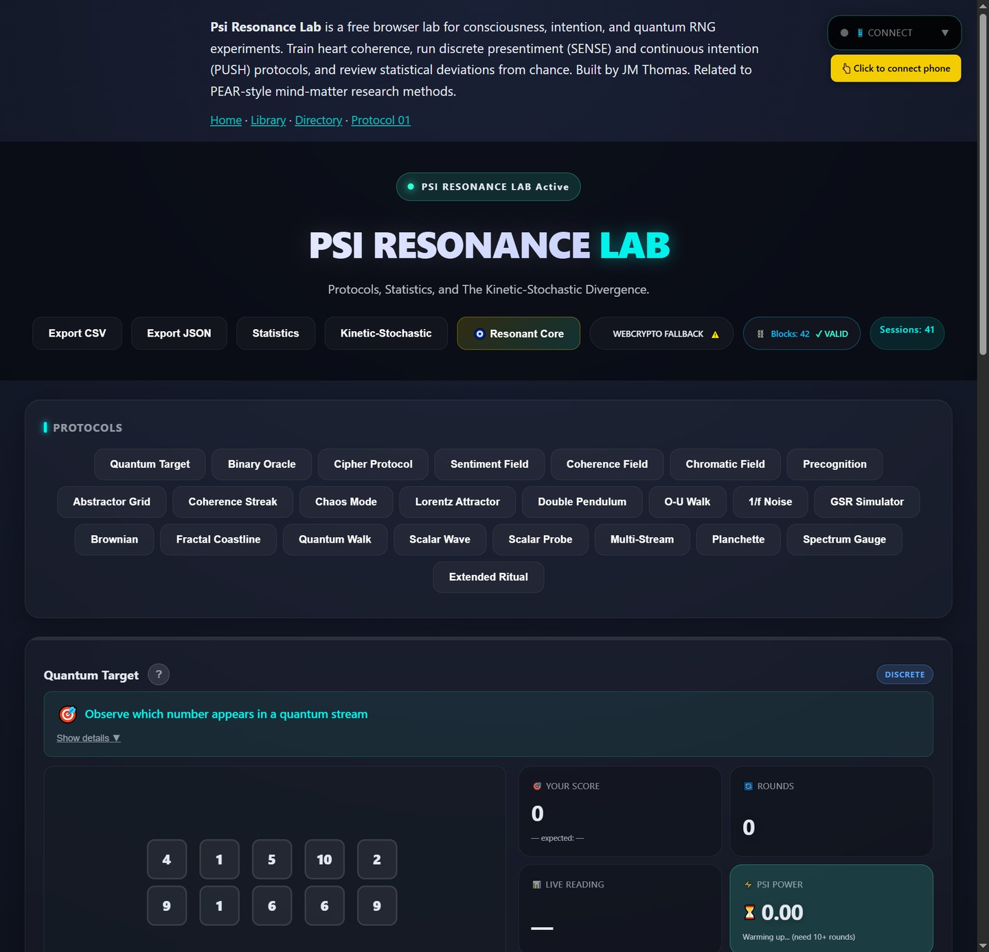 CLINICAL RESEARCH BENCH // 14 SIMULATION ENGINES & 42-BLOCK CRYPTOGRAPHIC LEDGER